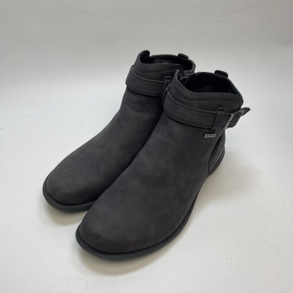 Merrell Westbrook Bluff Ankle Bootie Waterproof Side Zip Buckle Women's 9 Grey - Picture 4 of 13